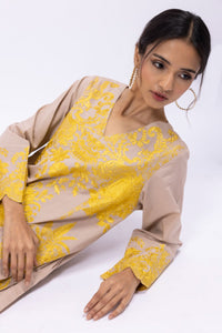 KHAADI | EMBROIDERED SUIT 3 PIECE