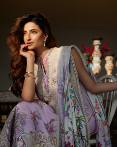 FAIZA SAQLAIN | LILLIANA LUXURY LAWN 24 | NAZELI