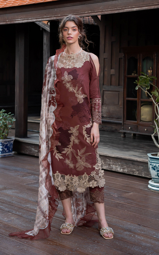 ASIFA NABEEL | ROSEMARY & RUFFLES LUXURY LAWN 24 | SHEEN