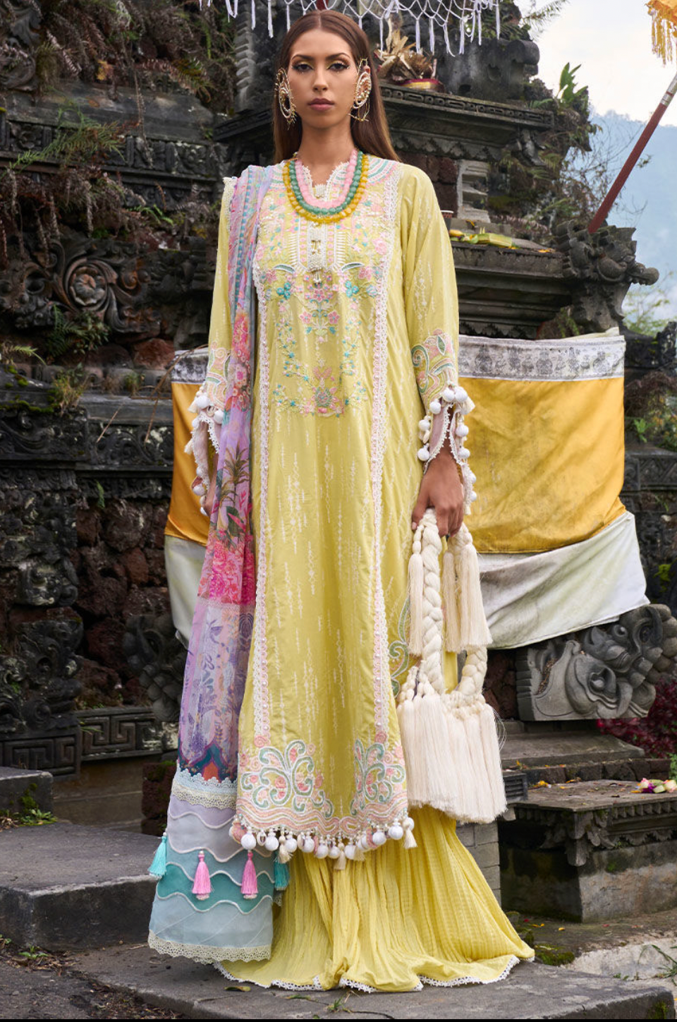 ANSAB JAHANGIR | ZOHA LUXURY LAWN 24 | MARIGOLD