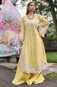 ANSAB JAHANGIR | ZOHA LUXURY LAWN 24 | MARIGOLD