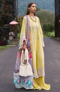 ANSAB JAHANGIR | ZOHA LUXURY LAWN 24 | MARIGOLD