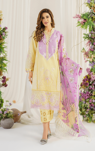 ASIFA NABEEL | PRETTY IN PINK LUXURY LAWN 24 | VERSAILIA