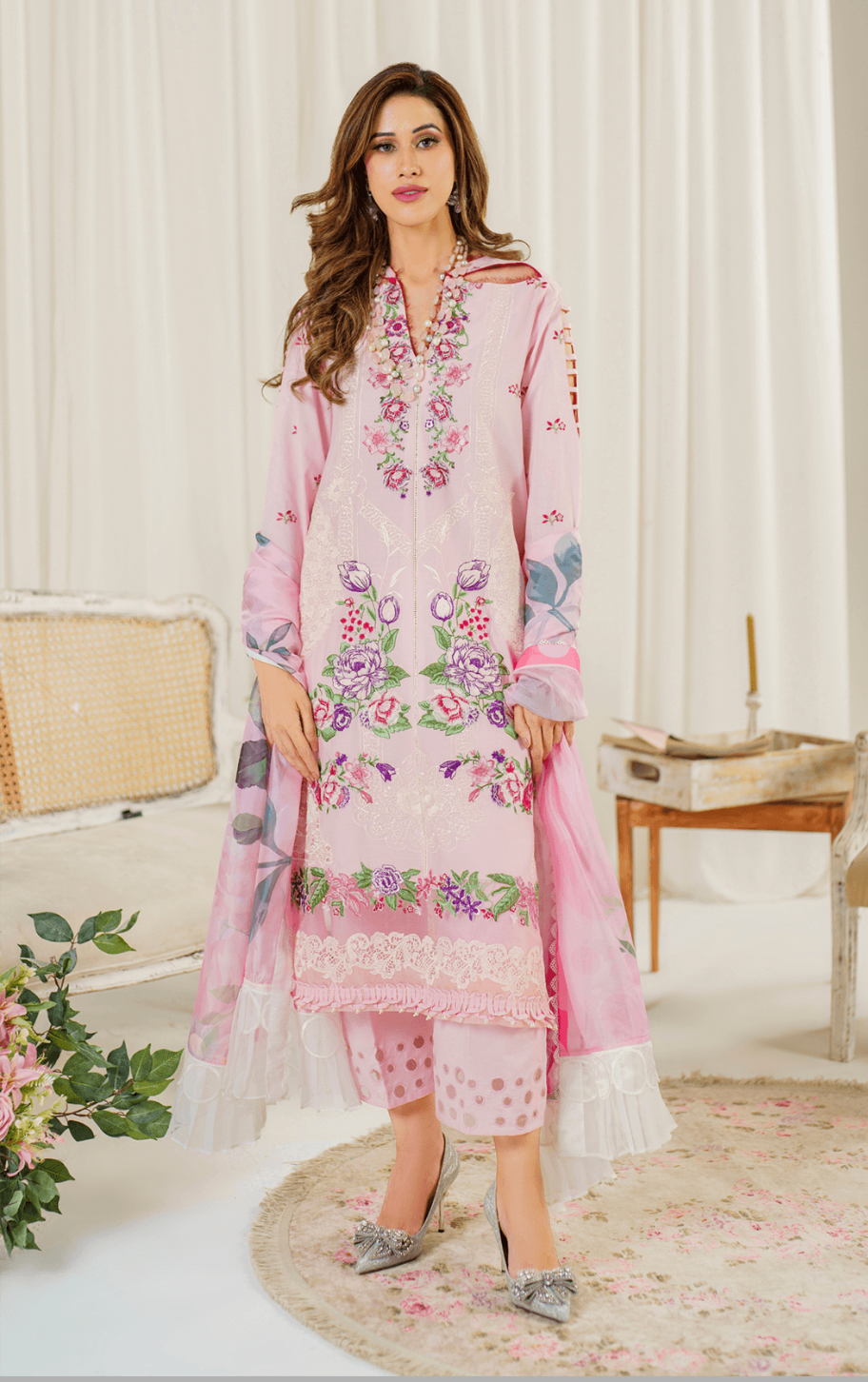 ASIFA NABEEL | PRETTY IN PINK LUXURY LAWN 24 | SEDUM