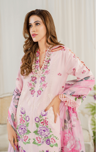 ASIFA NABEEL | PRETTY IN PINK LUXURY LAWN 24 | SEDUM