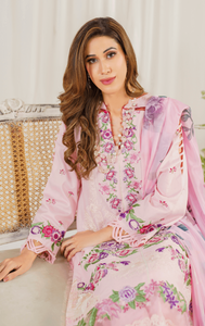 ASIFA NABEEL | PRETTY IN PINK LUXURY LAWN 24 | SEDUM