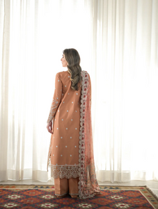 ZAIB | LUXURY LAWN V 2 | PEACH SAND