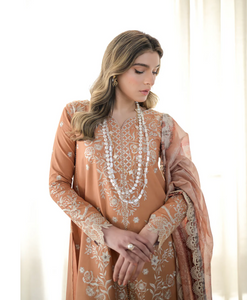 ZAIB | LUXURY LAWN V 2 | PEACH SAND