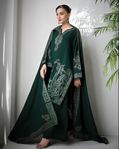 ZAIB | KARANDI | EMERALD GREEN