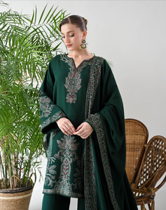 ZAIB | KARANDI | EMERALD GREEN