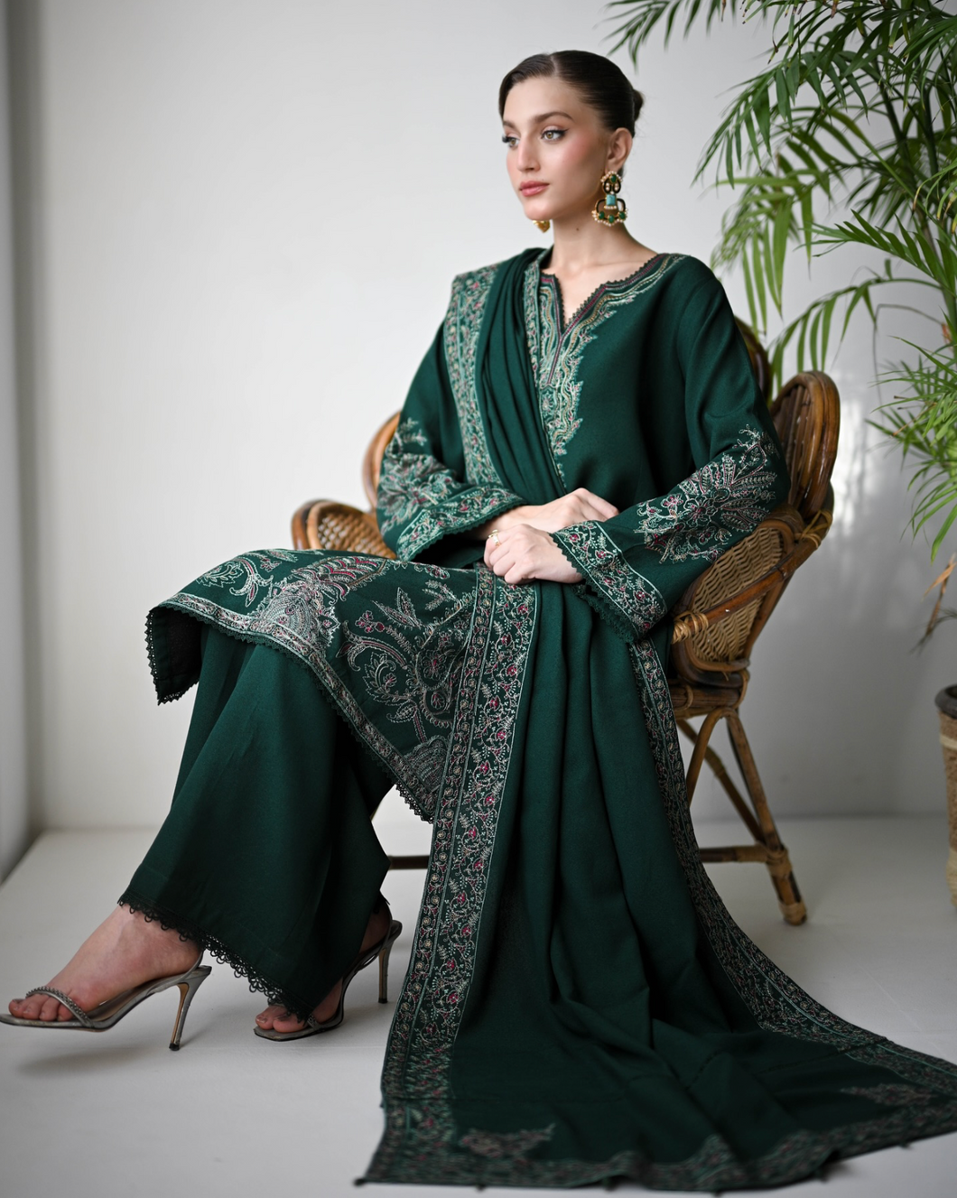 ZAIB | KARANDI | EMERALD GREEN