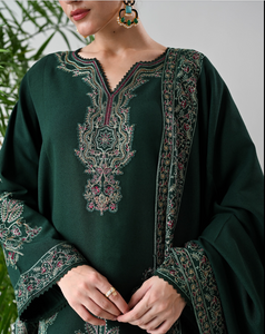 ZAIB | KARANDI | EMERALD GREEN